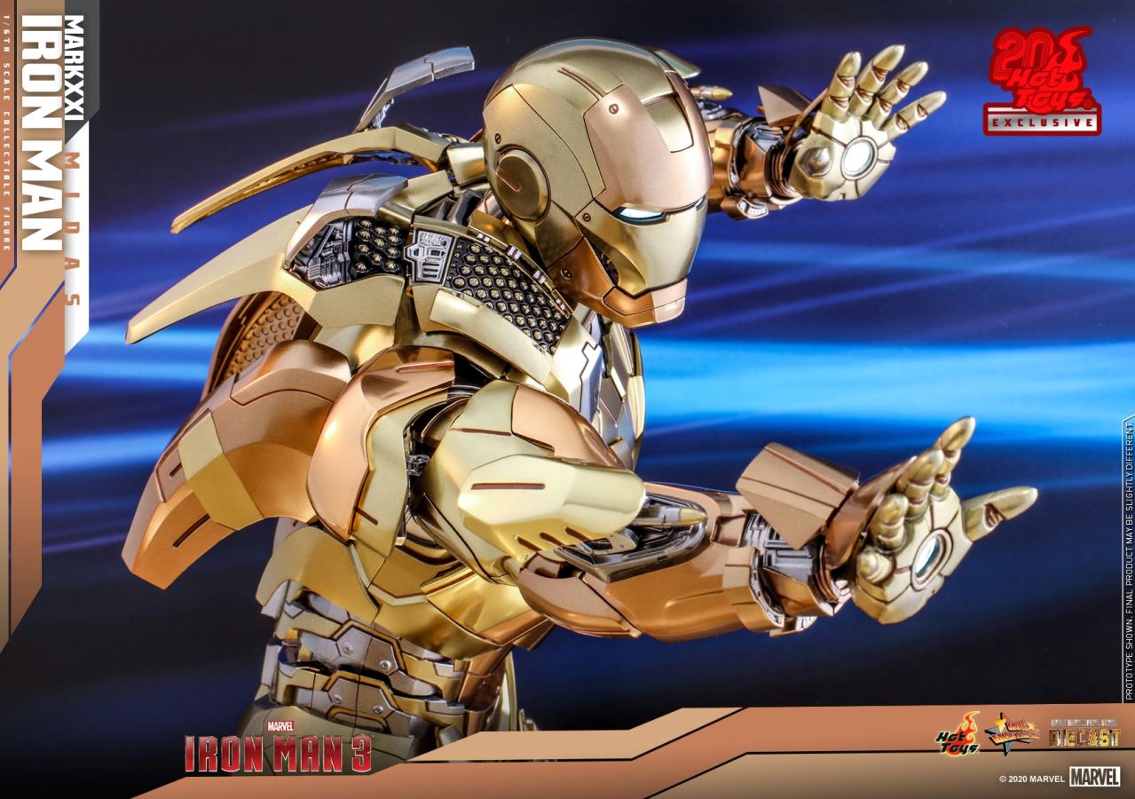 Iron Man 3 - MARK XXI MIDAS [20th anniversary alloy gold special edition]
