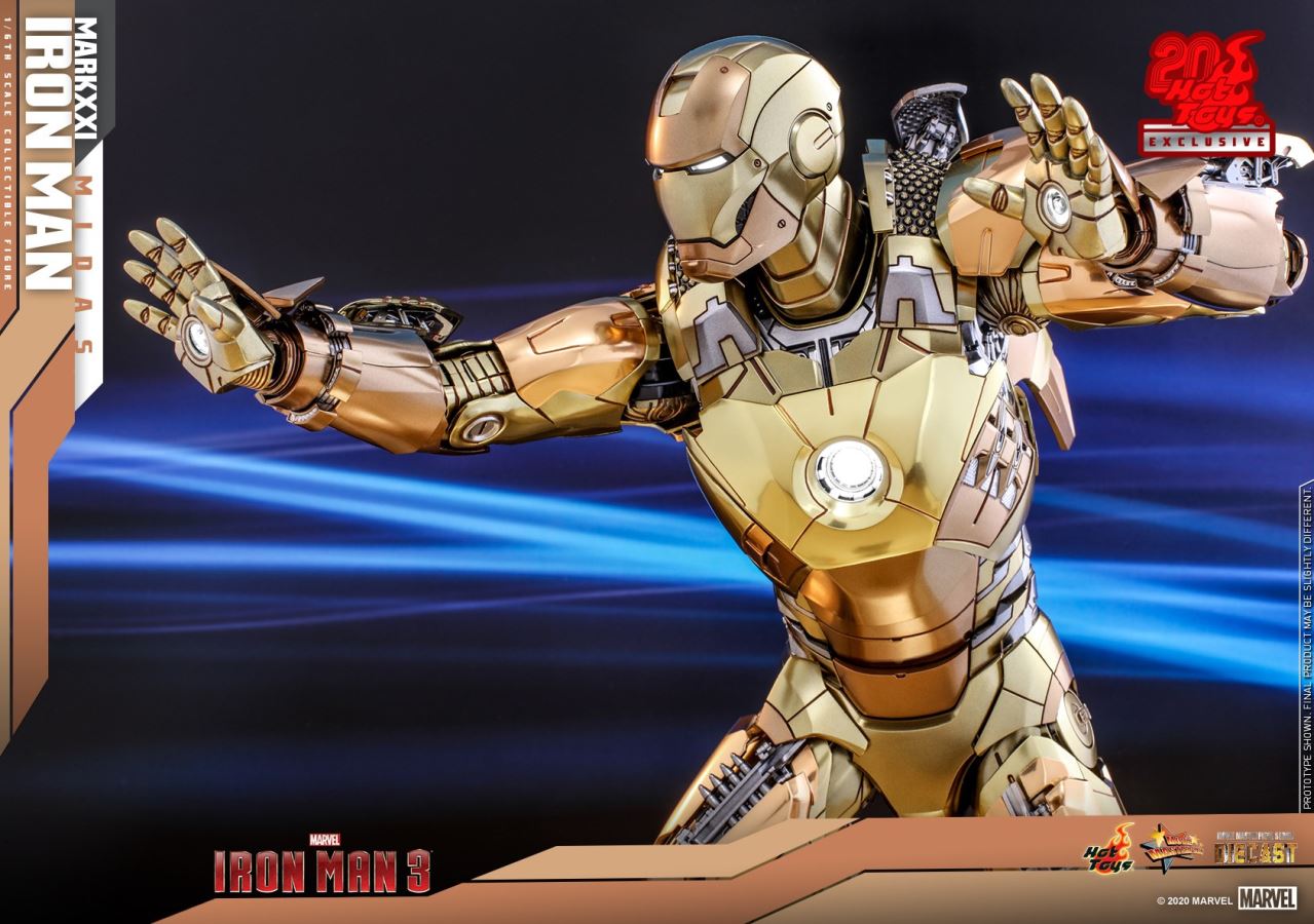 Iron Man 3 - MARK XXI MIDAS [20th anniversary alloy gold special edition]