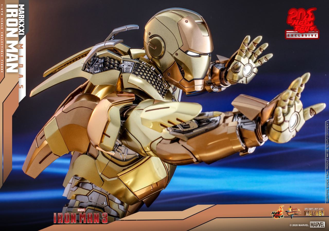 Iron Man 3 - MARK XXI MIDAS [20th anniversary alloy gold special edition]