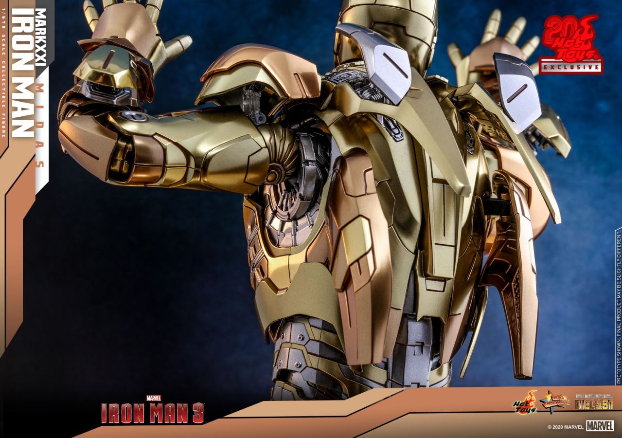 Iron Man 3 - MARK XXI MIDAS [20th anniversary alloy gold special edition]