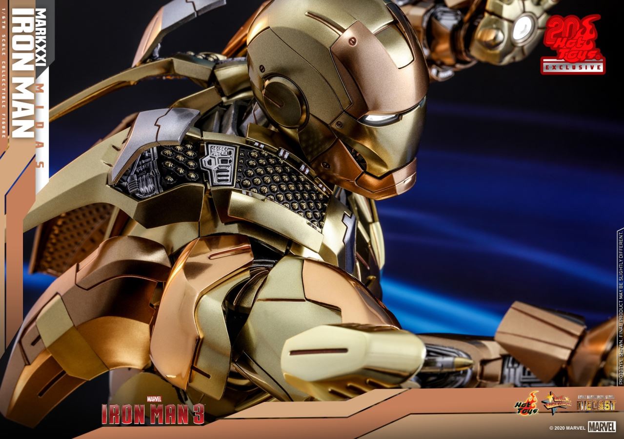 Iron Man 3 - MARK XXI MIDAS [20th anniversary alloy gold special edition]