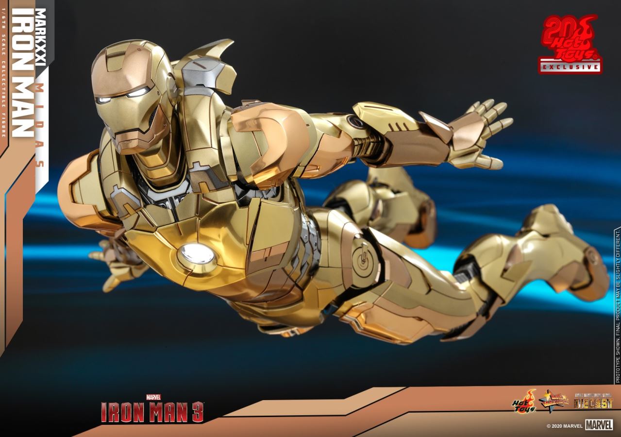 Iron Man 3 - MARK XXI MIDAS [20th anniversary alloy gold special edition]