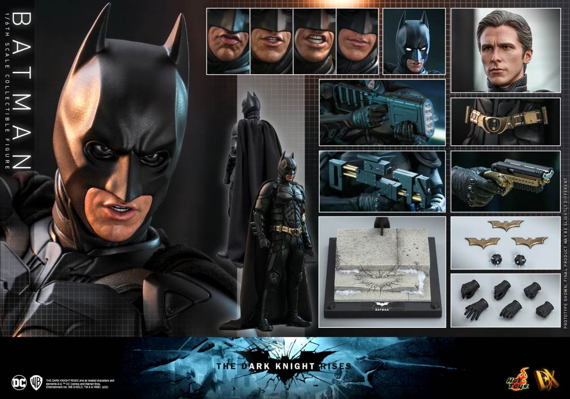Batman: The Dark Knight Rises - Batman & Bat Mobile 1/6