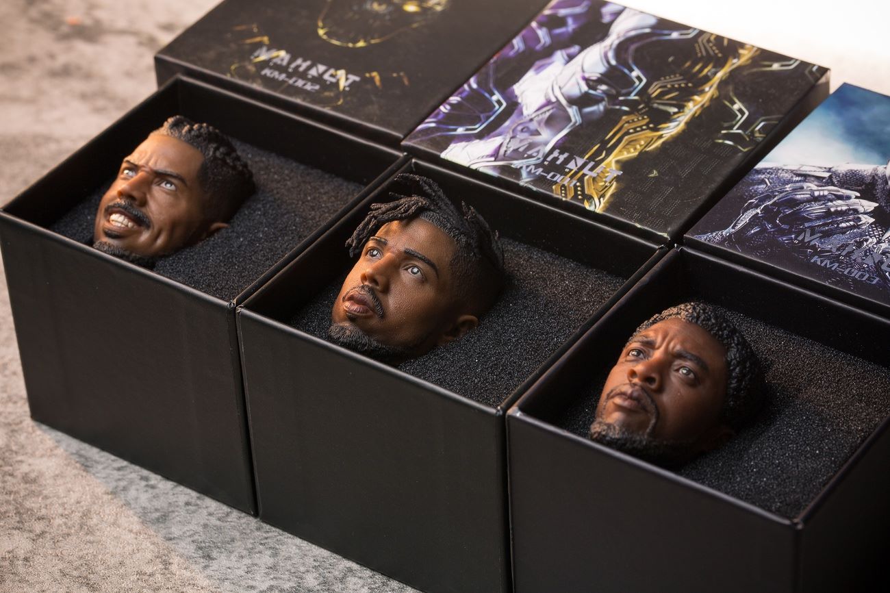 1/6 Black Panther limited edition head carving set