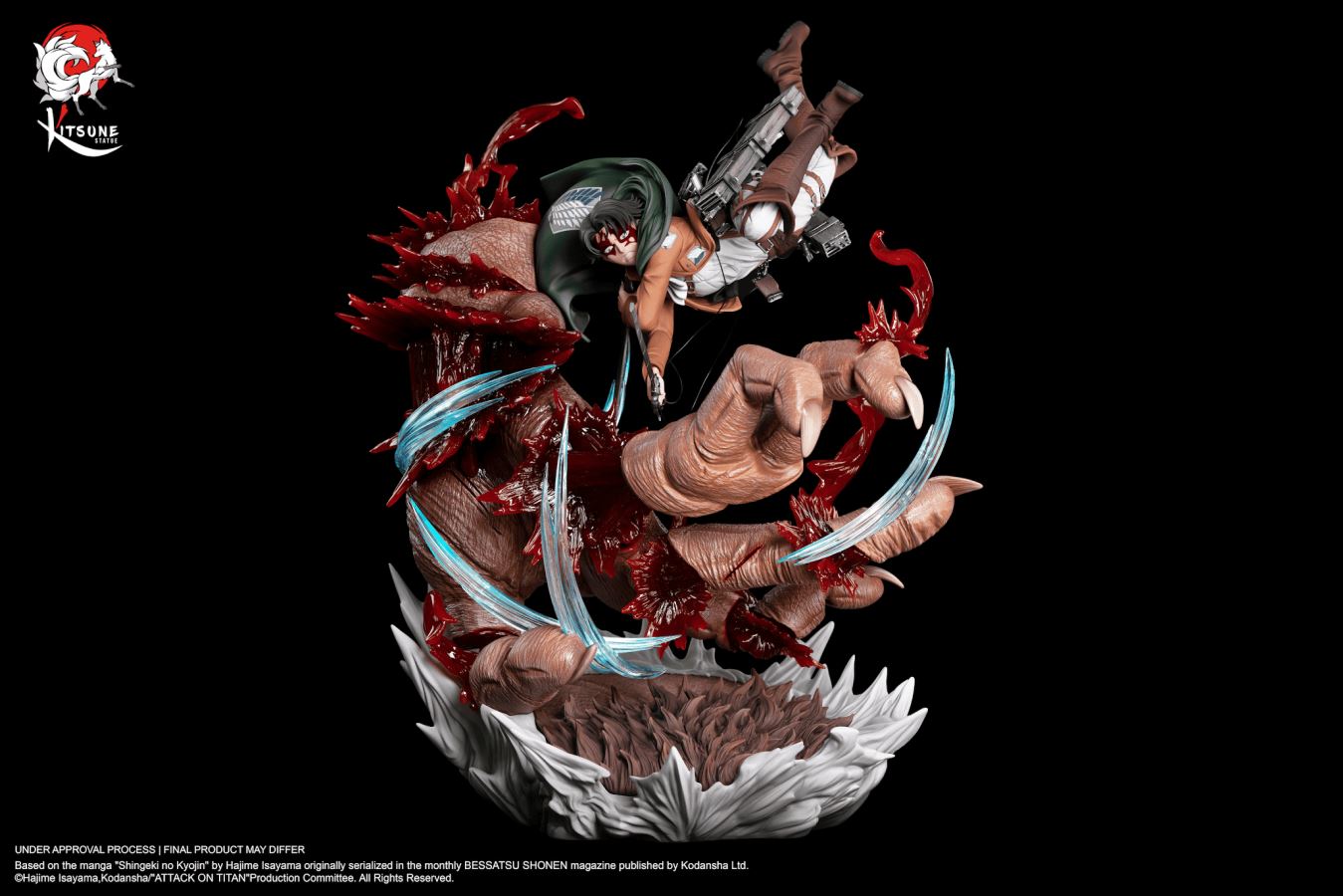 Shingeki no Kyojin - Levi Vs Beast Titan 1/6