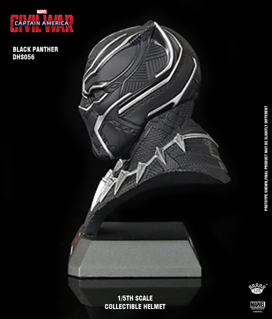 1/5 Luxury Helmet Series - Black Panther Helmet (DHS057)