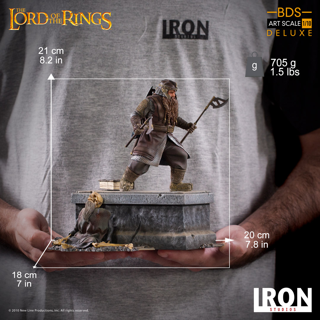 Lord of the Rings - Gimli 1/10 Scale Battle Diorama Series Statue