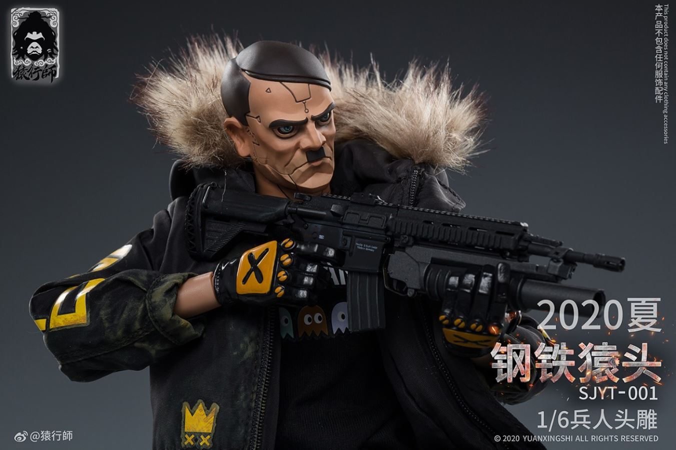 1/6 World Ape Head-Steel Ape Head Sculpture (SJYT-001)