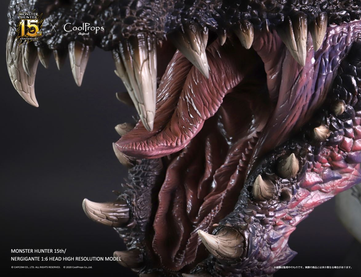 Monster Hunter 15th Anniversary - Nergigante 1/6 Head High Resolution Model
