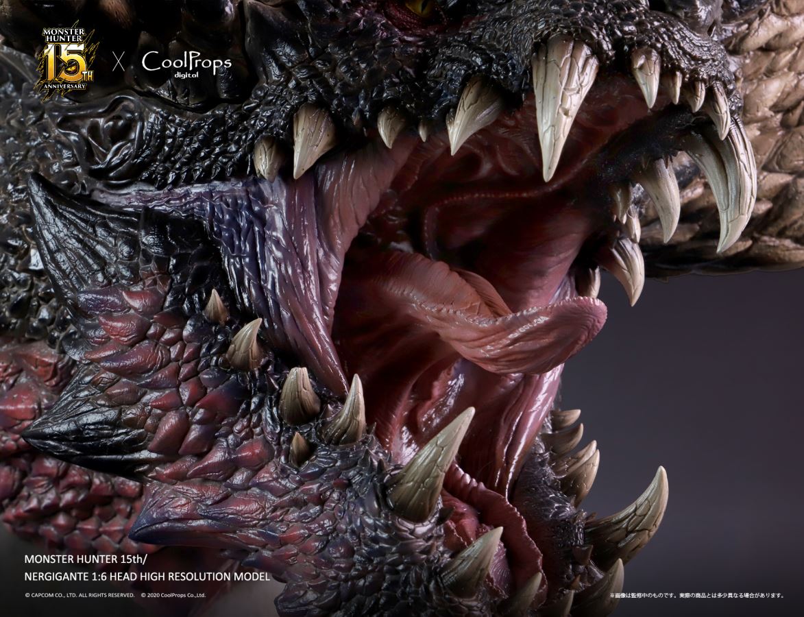 Monster Hunter 15th Anniversary - Nergigante 1/6 Head High Resolution Model