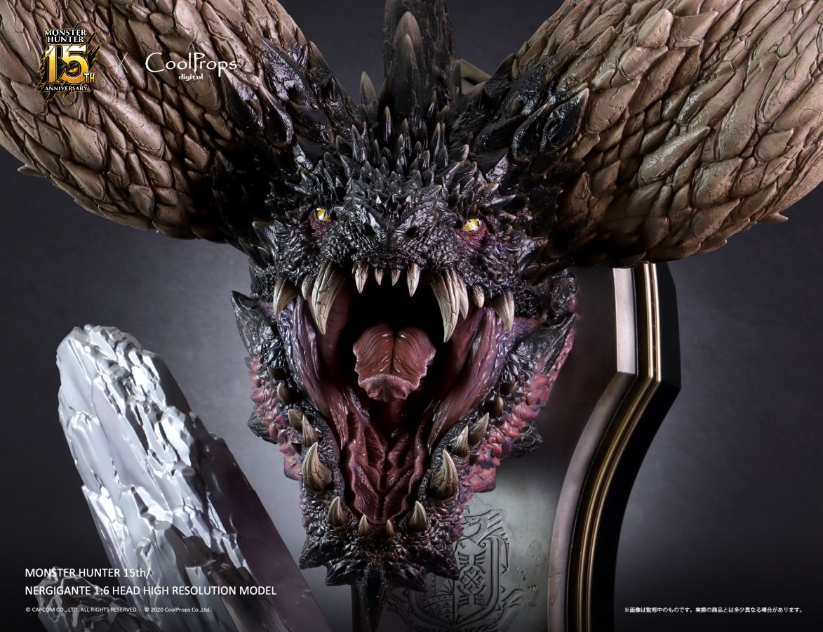 Monster Hunter 15th Anniversary - Nergigante 1/6 Head High Resolution Model
