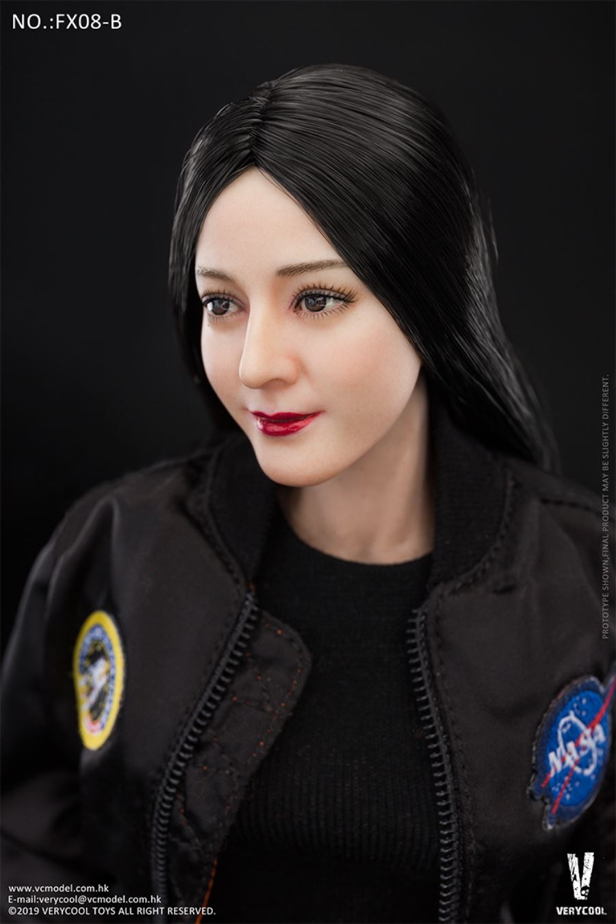 FX08-ABC 1/6 Asian beauty head carving VC3.0
