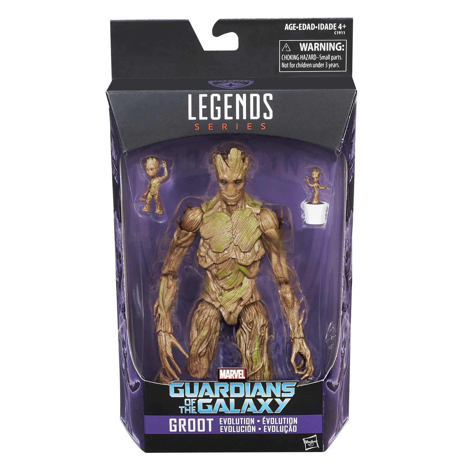 Marvel Legends Guardians of the Galaxy Groot Evolution Pack