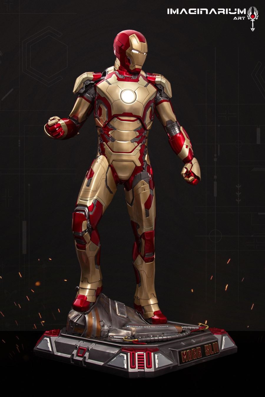 1/2 IRON MAN3 - Iron Man MK42 statue