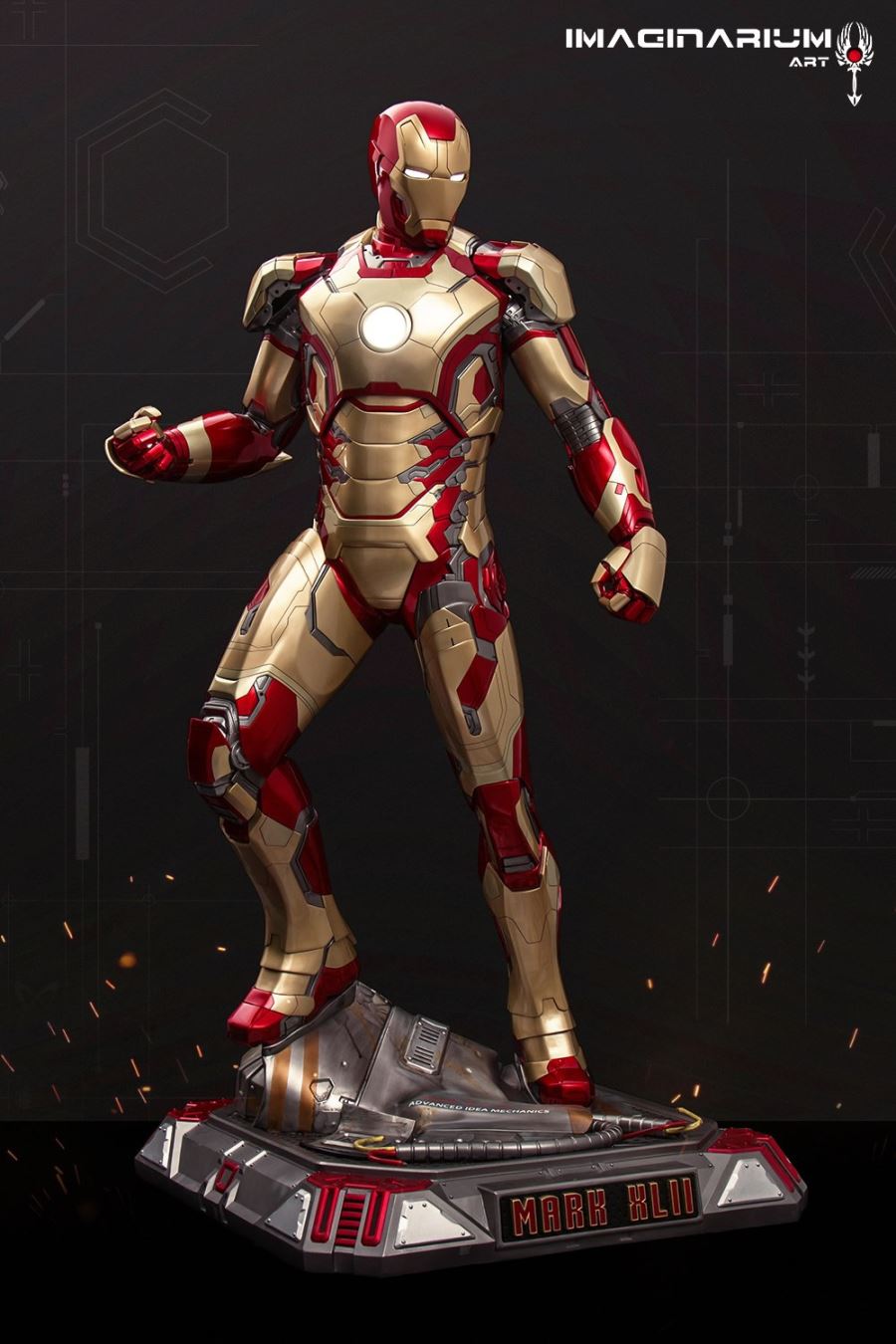 1/2 IRON MAN3 - Iron Man MK42 statue