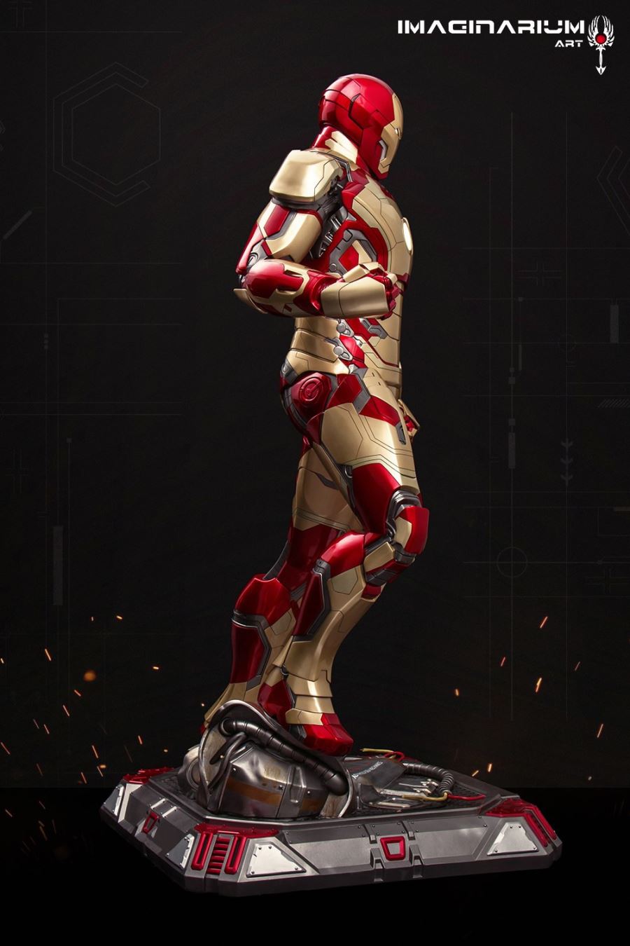 1/2 IRON MAN3 - Iron Man MK42 statue