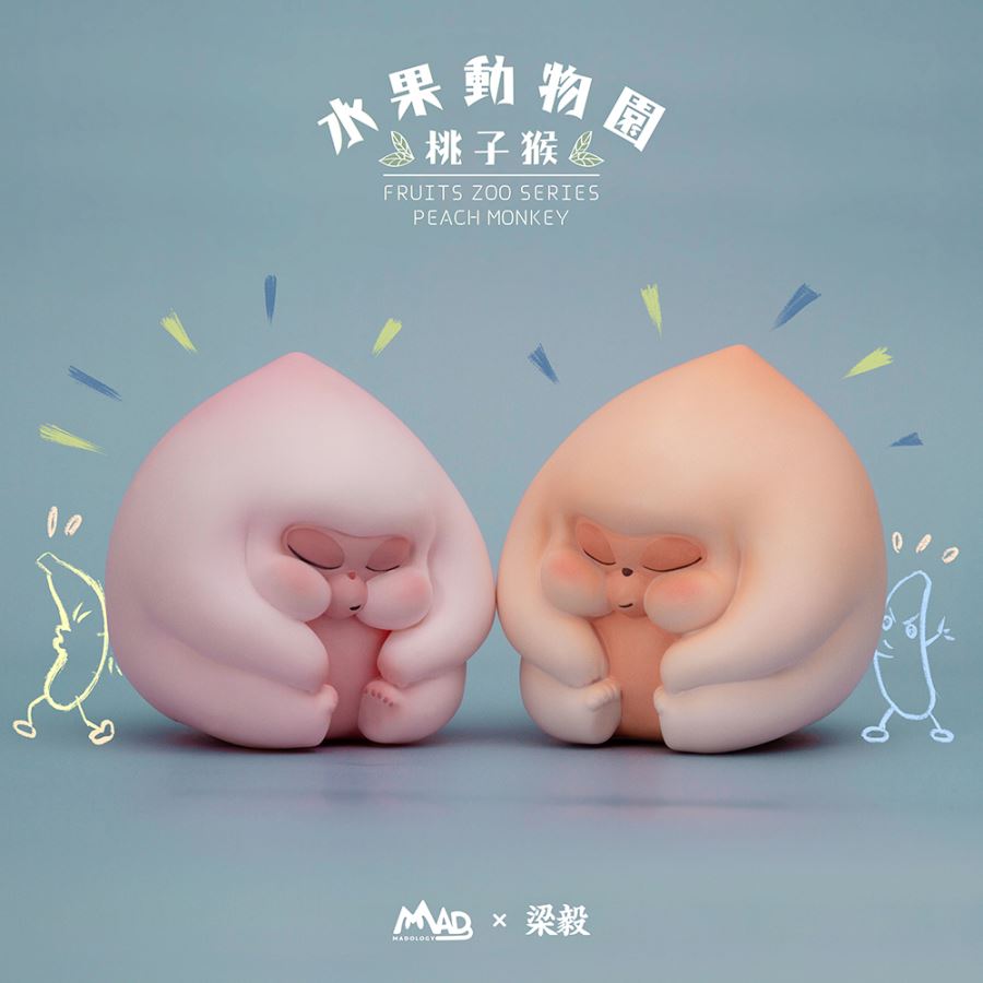 Fruit Zoo Peachy Monkey 8cm