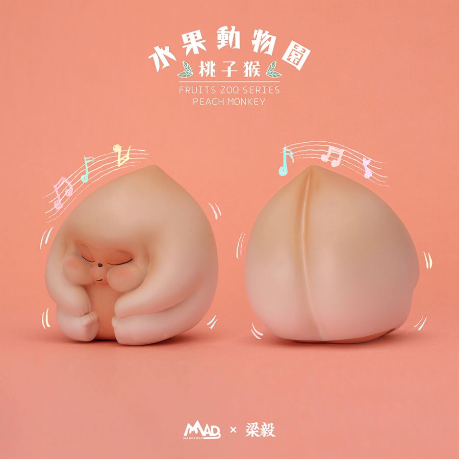 Fruit Zoo Peachy Monkey 8cm