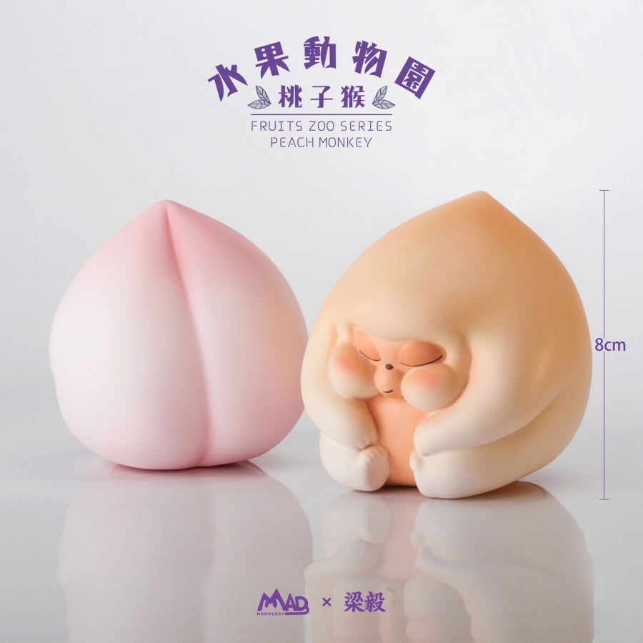 Fruit Zoo Peachy Monkey 8cm