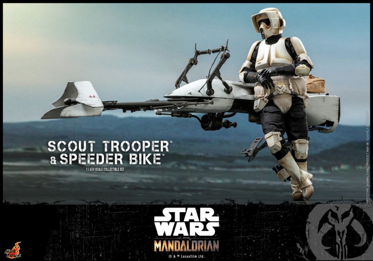The Mandalorian Scout Trooper And Speeder Bike 1/6TH Scale Collectible Set