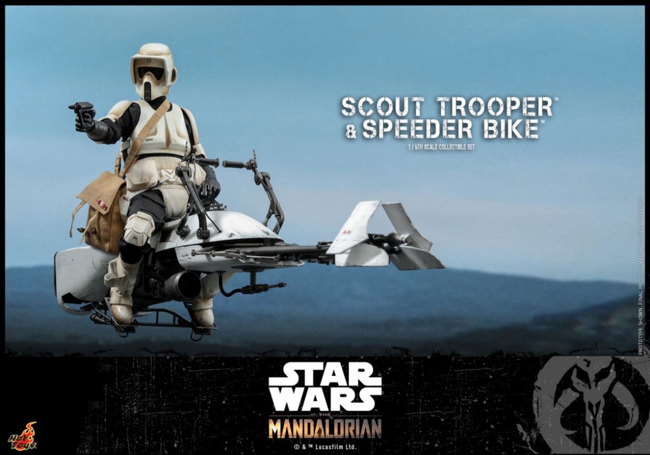 The Mandalorian Scout Trooper And Speeder Bike 1/6TH Scale Collectible Set