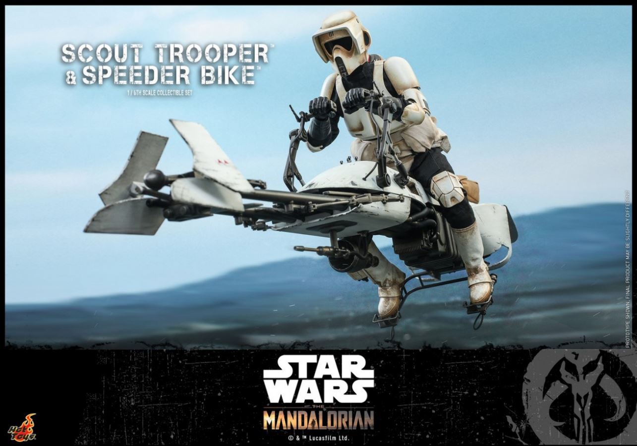 The Mandalorian Scout Trooper And Speeder Bike 1/6TH Scale Collectible Set