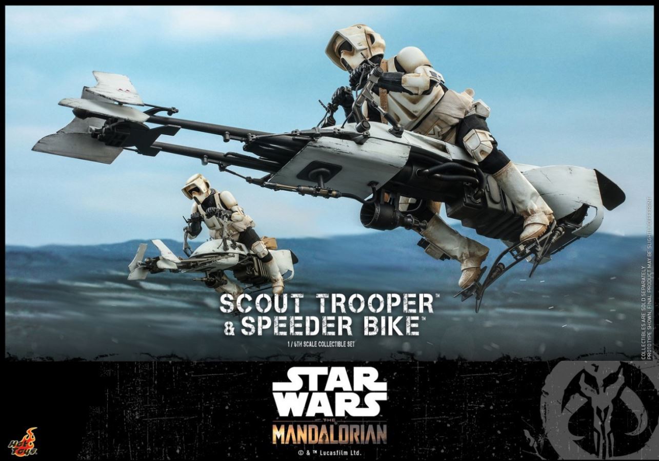 The Mandalorian Scout Trooper And Speeder Bike 1/6TH Scale Collectible Set