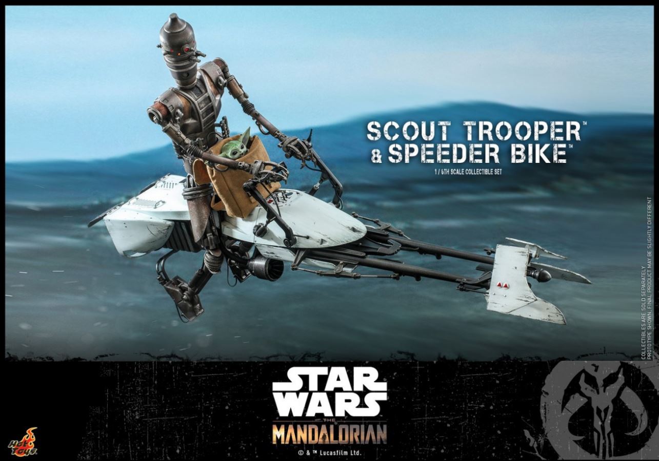 The Mandalorian Scout Trooper And Speeder Bike 1/6TH Scale Collectible Set