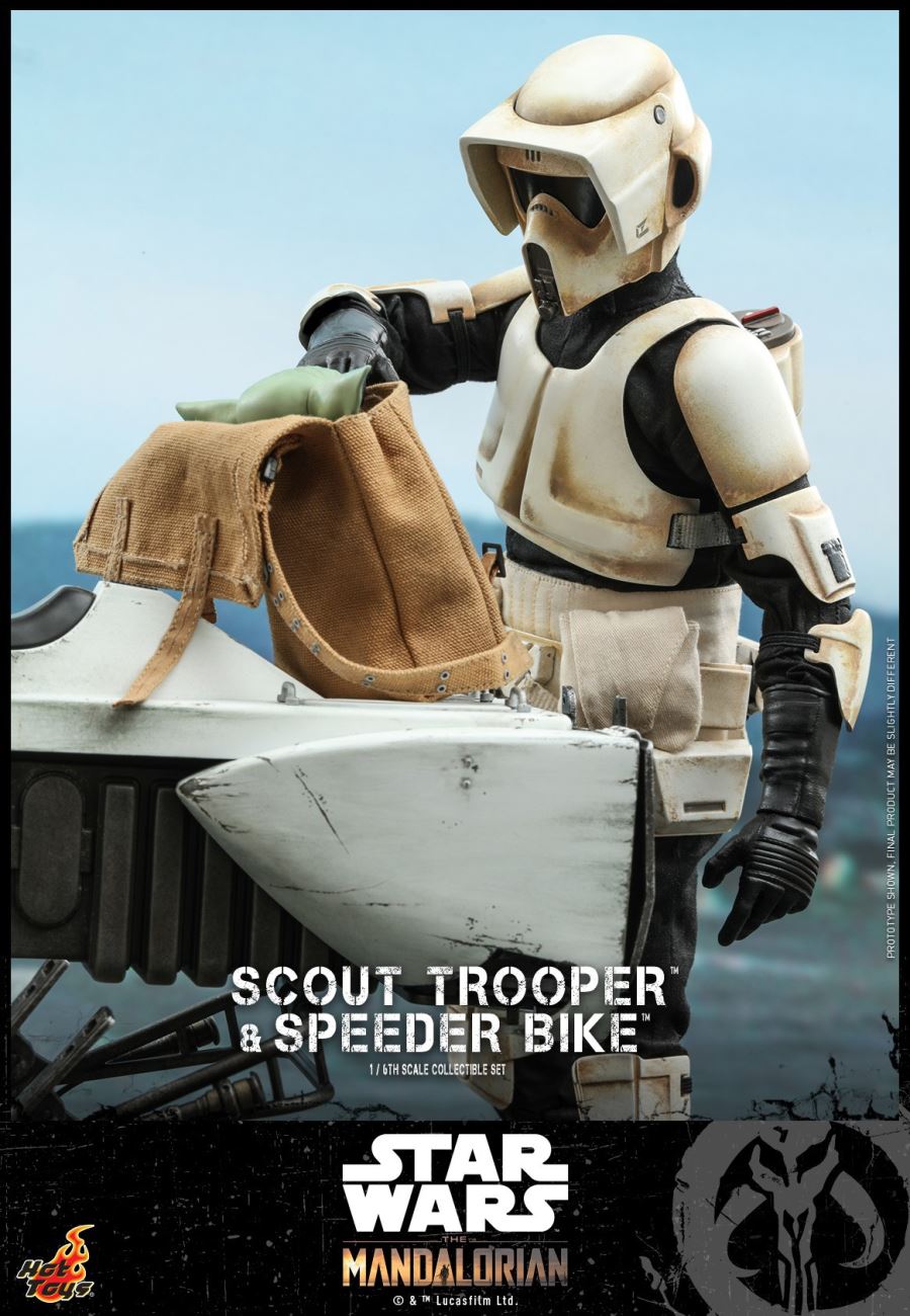 The Mandalorian Scout Trooper And Speeder Bike 1/6TH Scale Collectible Set
