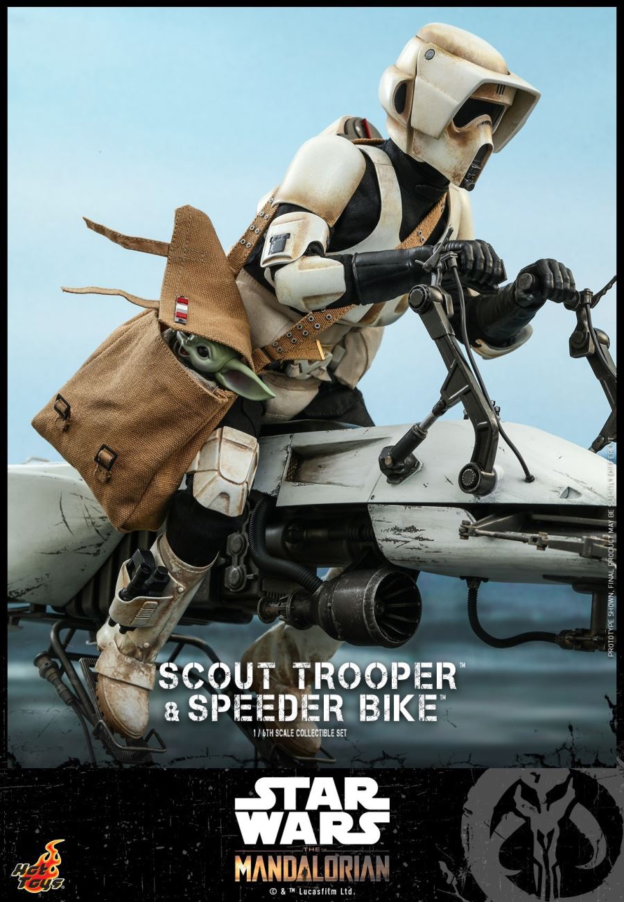 The Mandalorian Scout Trooper And Speeder Bike 1/6TH Scale Collectible Set