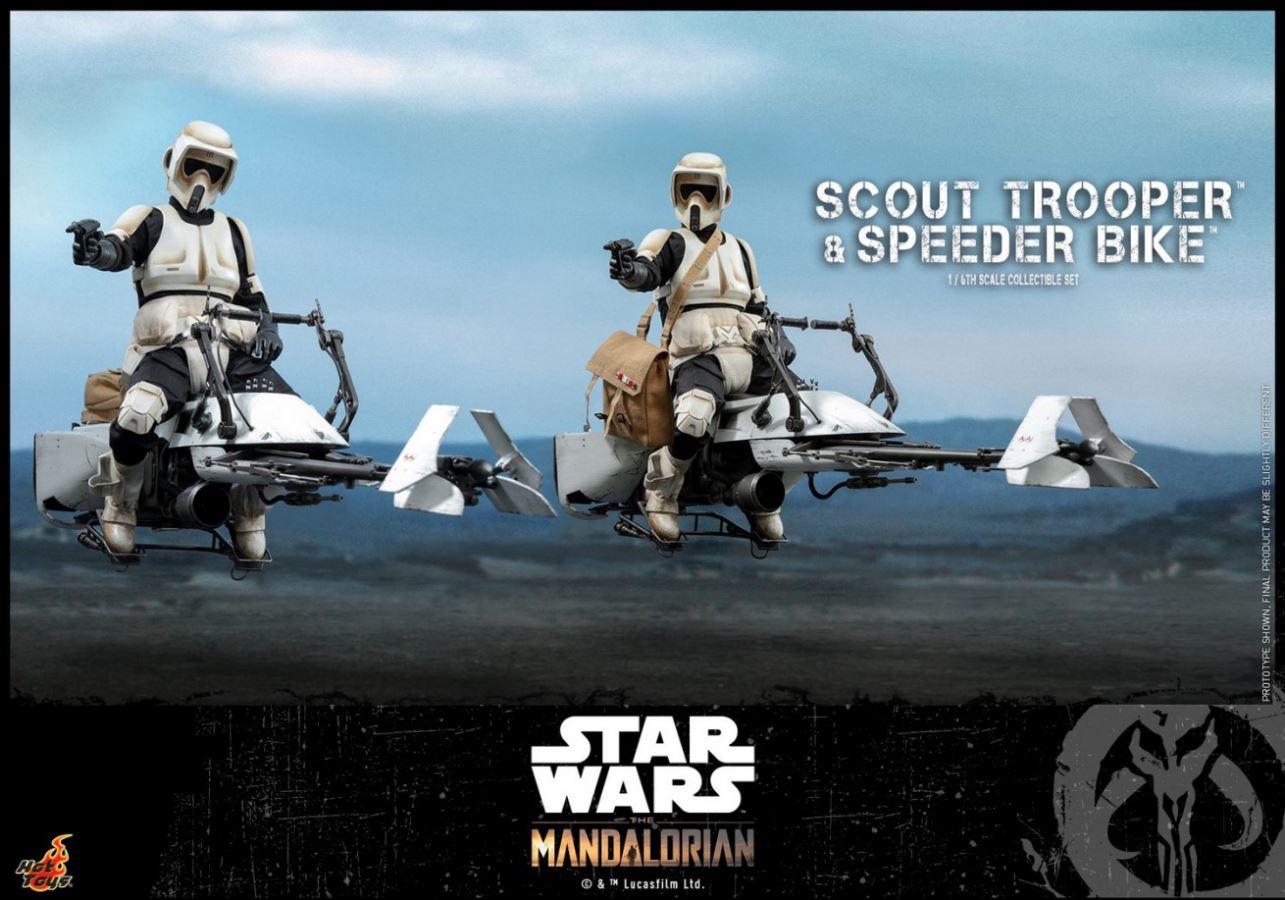 The Mandalorian Scout Trooper And Speeder Bike 1/6TH Scale Collectible Set
