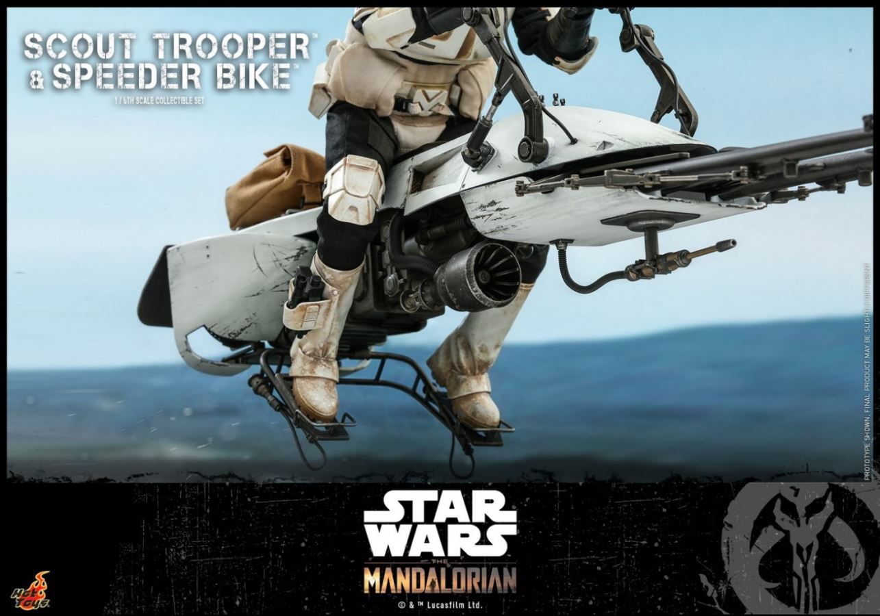 The Mandalorian Scout Trooper And Speeder Bike 1/6TH Scale Collectible Set