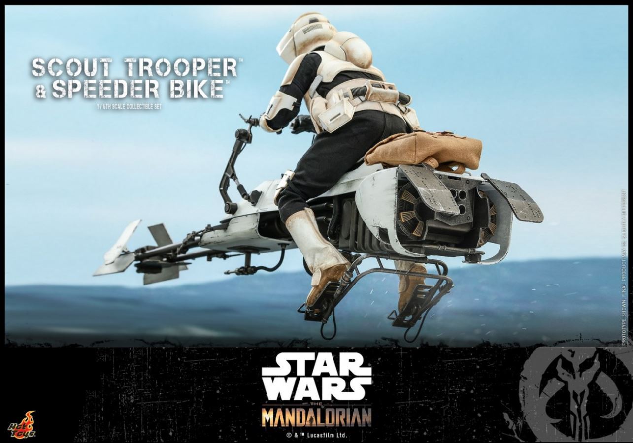The Mandalorian Scout Trooper And Speeder Bike 1/6TH Scale Collectible Set