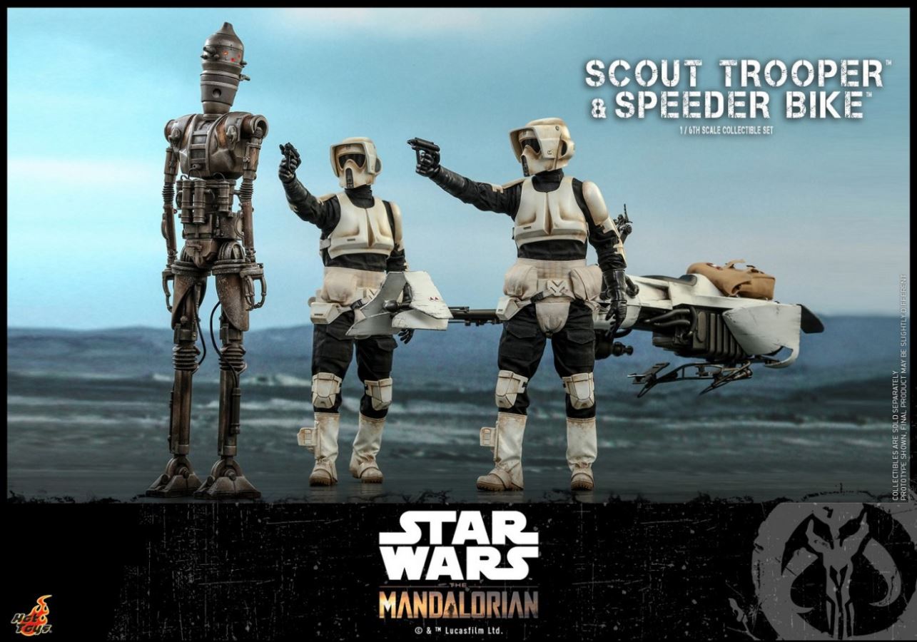 The Mandalorian Scout Trooper And Speeder Bike 1/6TH Scale Collectible Set
