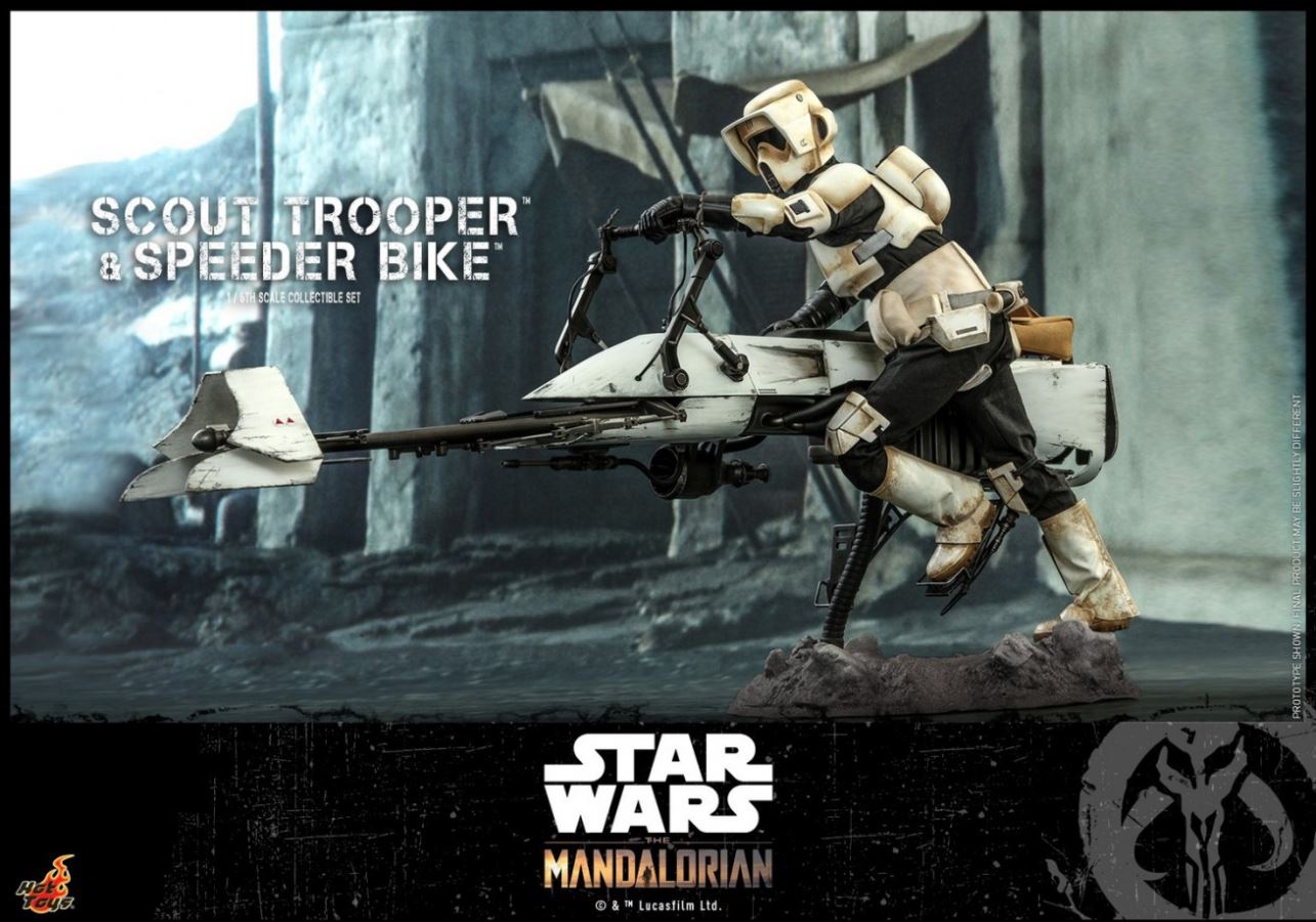 The Mandalorian Scout Trooper And Speeder Bike 1/6TH Scale Collectible Set