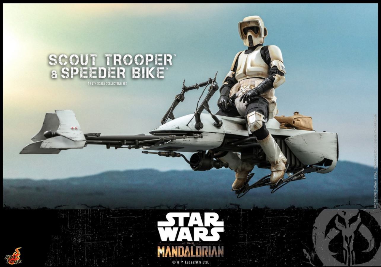 The Mandalorian Scout Trooper And Speeder Bike 1/6TH Scale Collectible Set