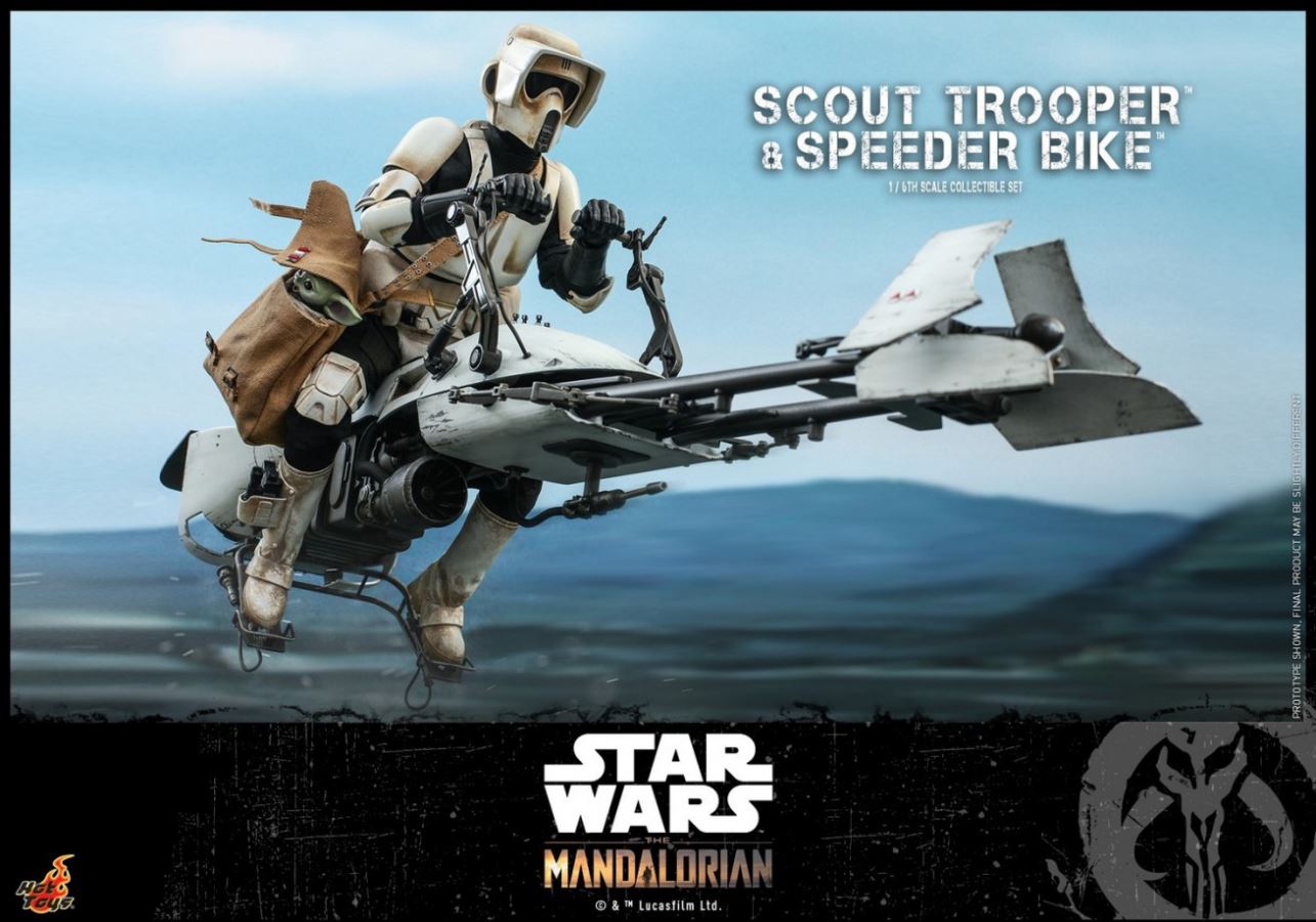 The Mandalorian Scout Trooper And Speeder Bike 1/6TH Scale Collectible Set