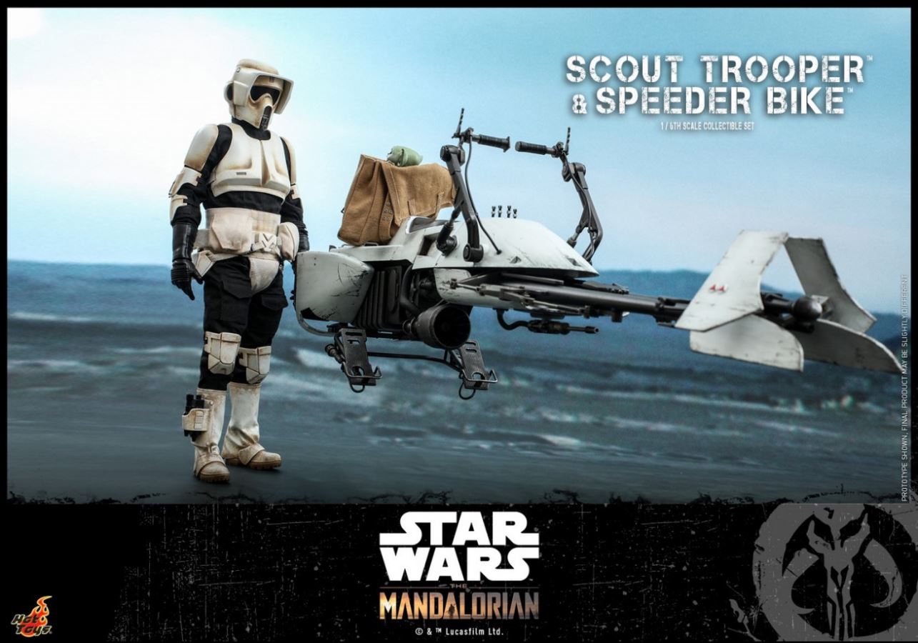 The Mandalorian Scout Trooper And Speeder Bike 1/6TH Scale Collectible Set