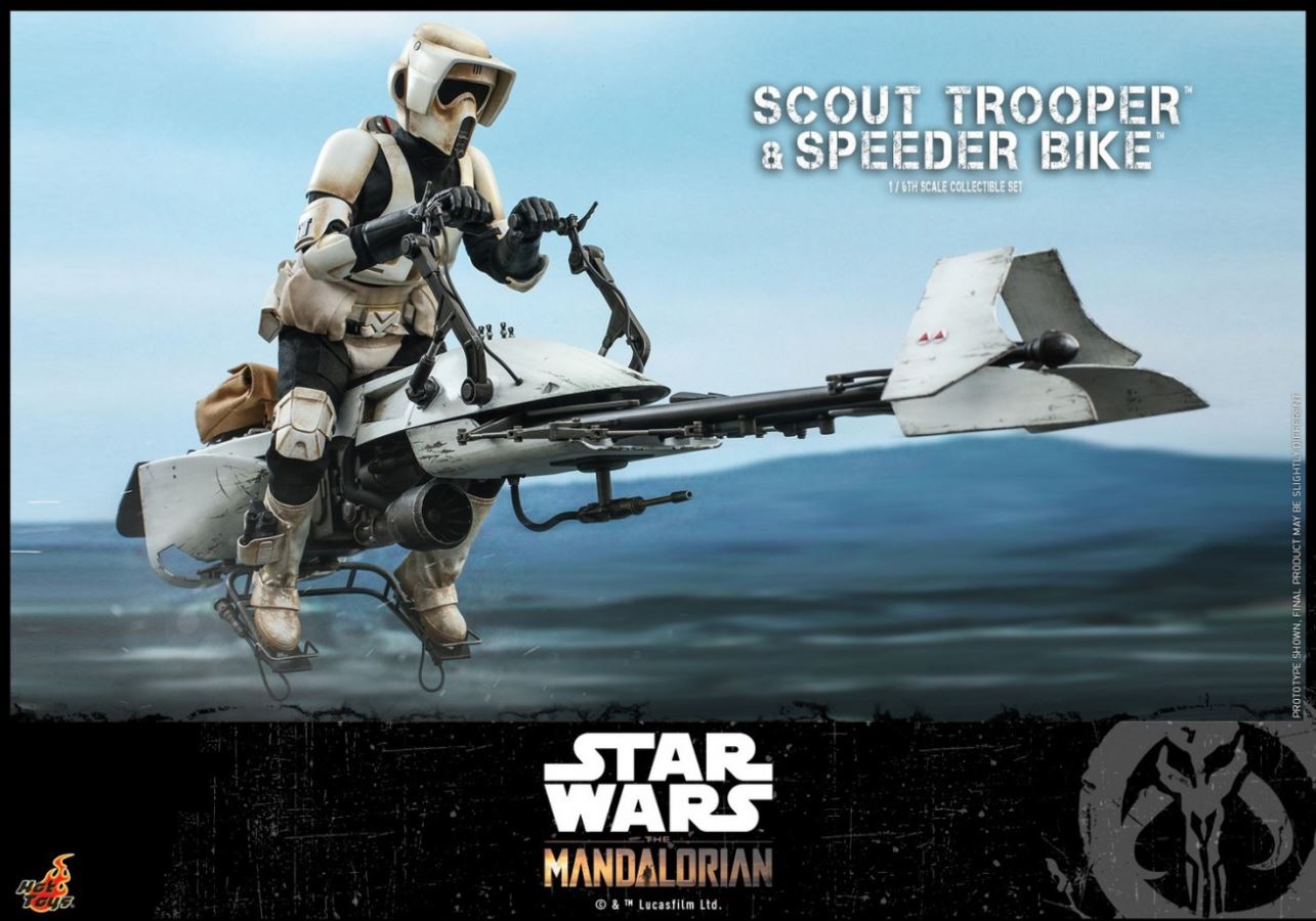 The Mandalorian Scout Trooper And Speeder Bike 1/6TH Scale Collectible Set