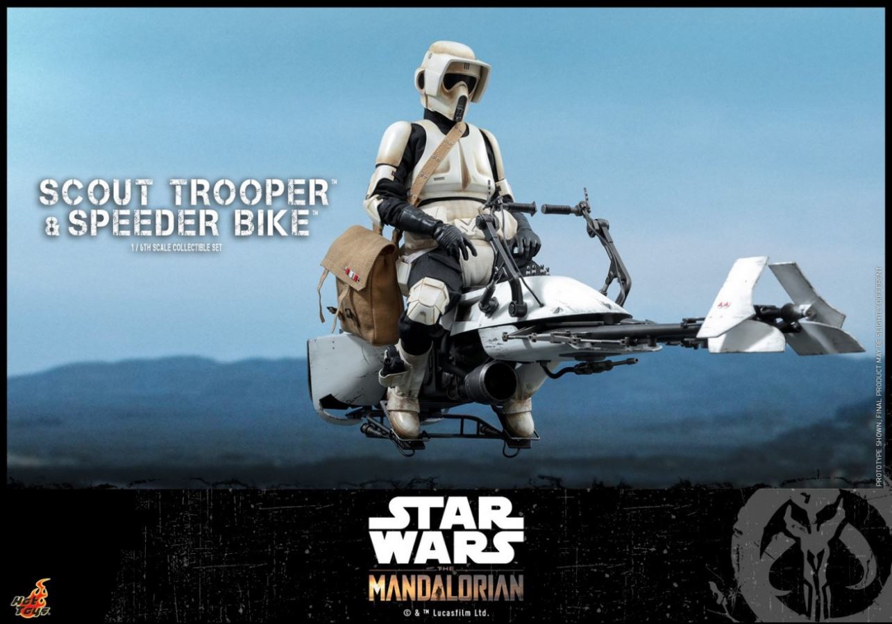 The Mandalorian Scout Trooper And Speeder Bike 1/6TH Scale Collectible Set