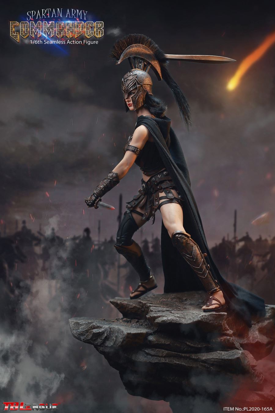 Spartan Army Commander 1/6 PL2020-165A (Black Commander)