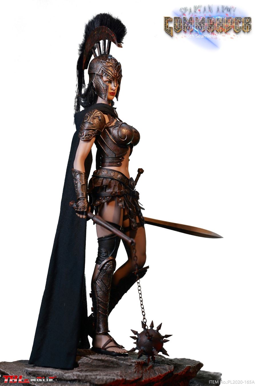 Spartan Army Commander 1/6 PL2020-165A (Black Commander)