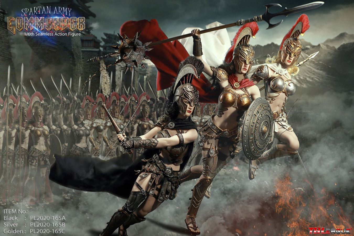 Spartan Army Commander 1/6 PL2020-165B (Silver Commander)