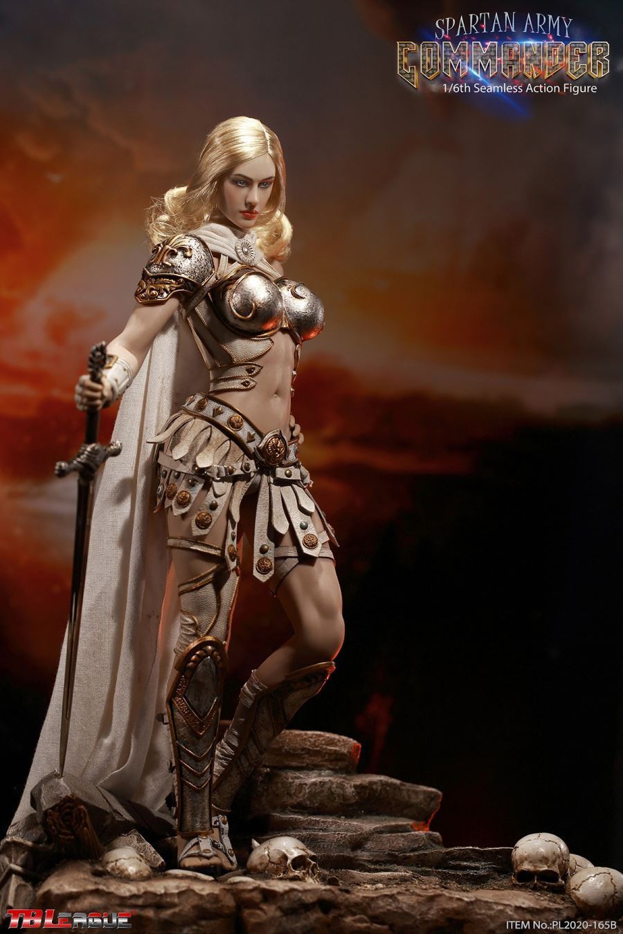 Spartan Army Commander 1/6 PL2020-165B (Silver Commander)