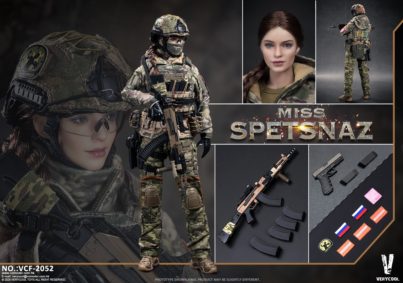 1/6 Russian Special Combat Women Soldier