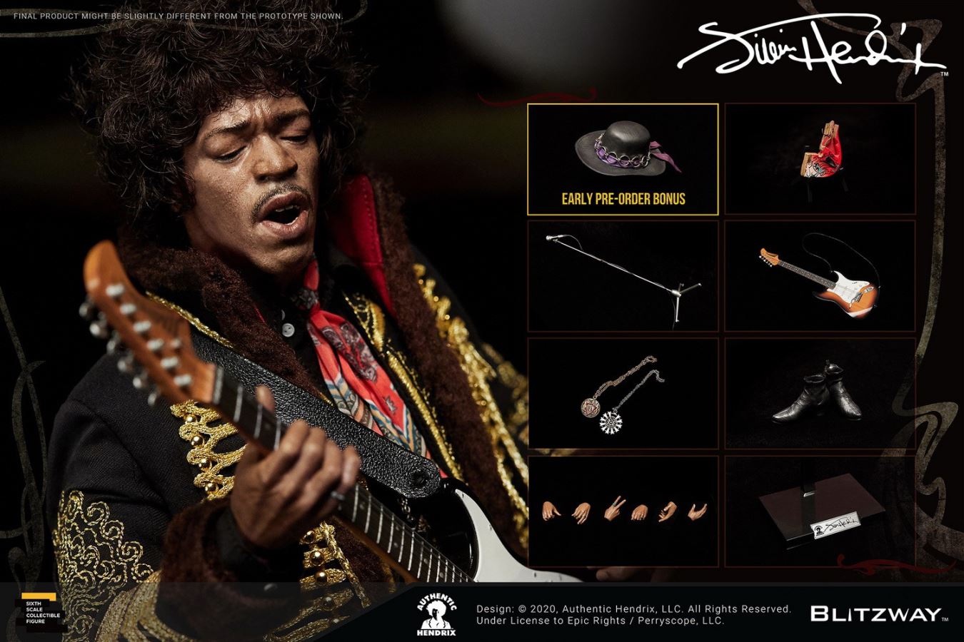 1/6 The God of Guitar - Jimi Hendrix