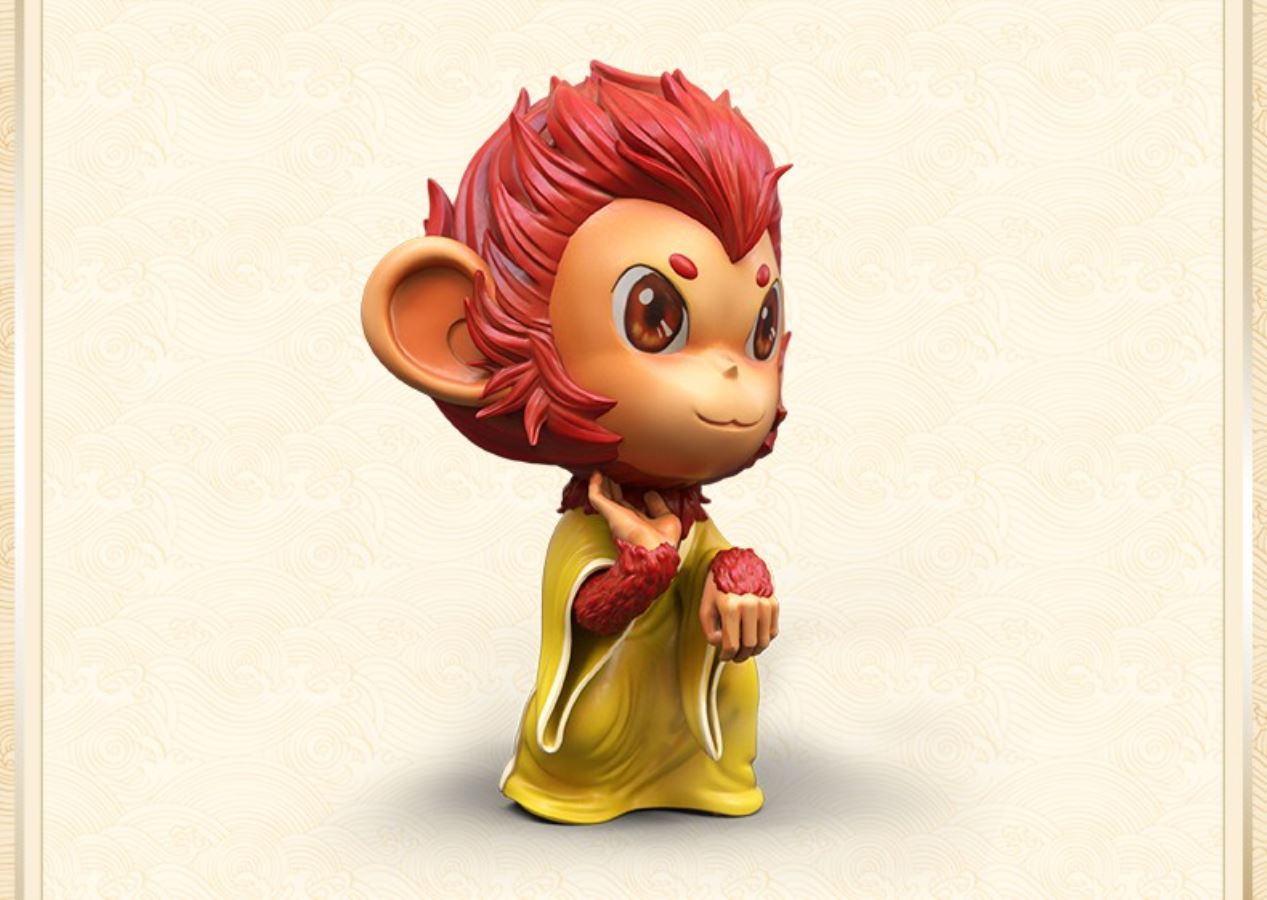 myth of the Monkey King Journey to the West Pavilion fighting over the Buddha statues