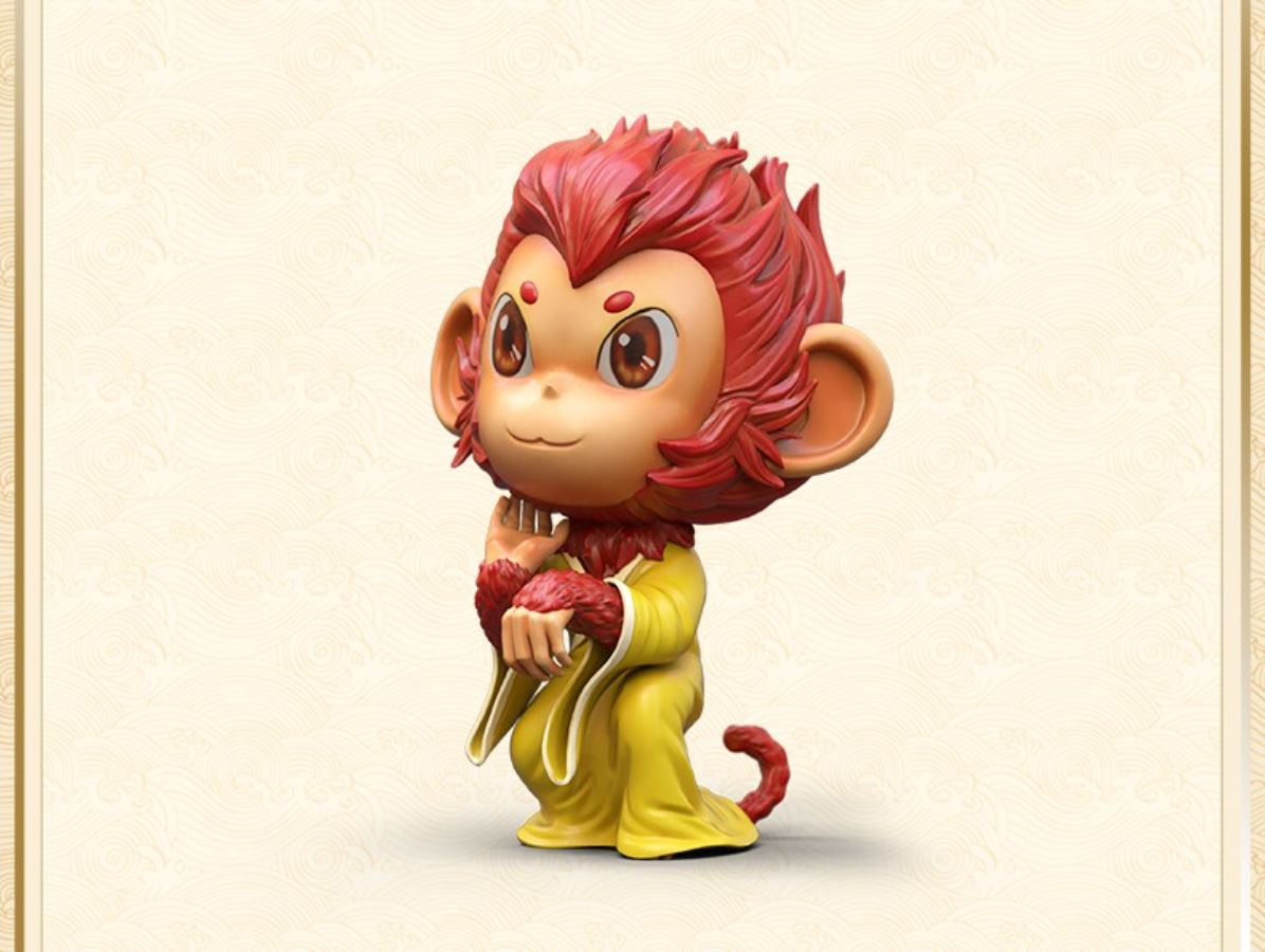 myth of the Monkey King Journey to the West Pavilion fighting over the Buddha statues