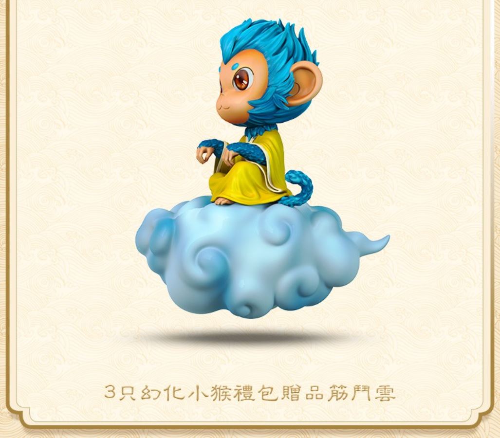 myth of the Monkey King Journey to the West Pavilion fighting over the Buddha statues