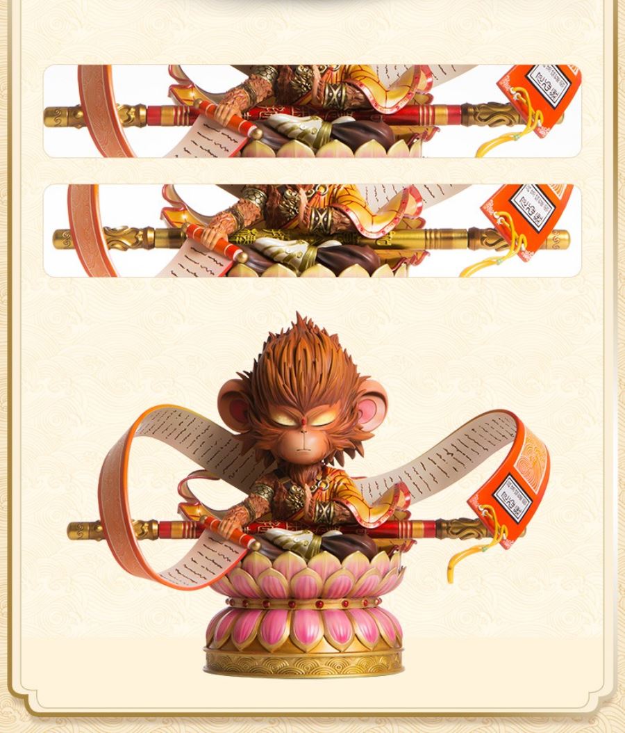 myth of the Monkey King Journey to the West Pavilion fighting over the Buddha statues